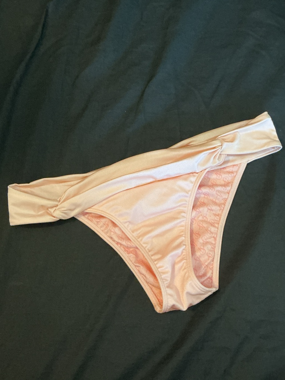 Victoria's Secret Light Pink Logo-Print Bikini Bottom